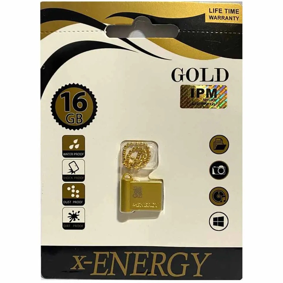 فلش ایکس انرژی X-Energy GOLD ظرفیت 16G فلش ایکس انرژی X-Energy GOLD ظرفیت 16G